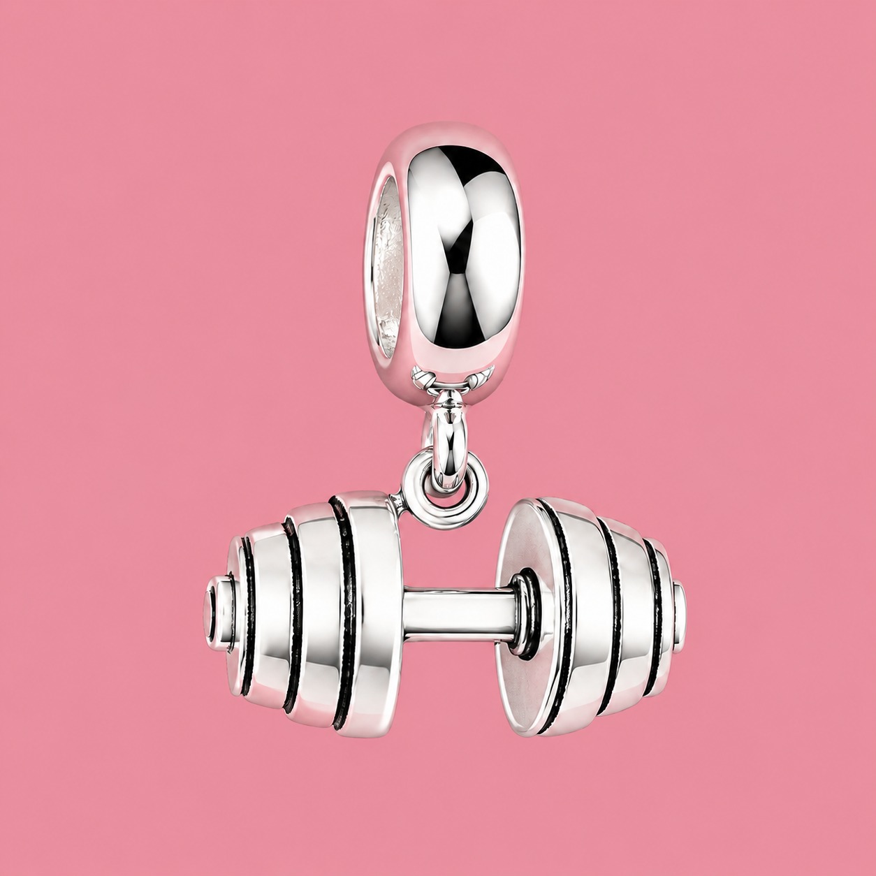 Berloque de prata 925 halter academia p