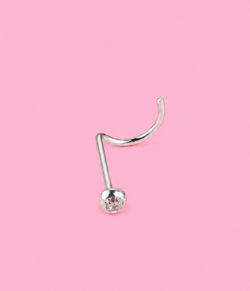 Piercings de Prata 925 ponto de luz - Nariz