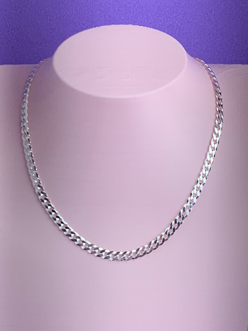 Correntes Masculinas de Prata 925  1X1 4,5MM 70CM F120 15,7G