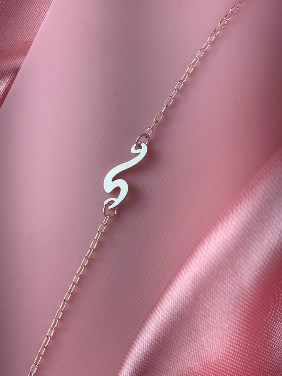 Pulseira de prata 925 chap central onda