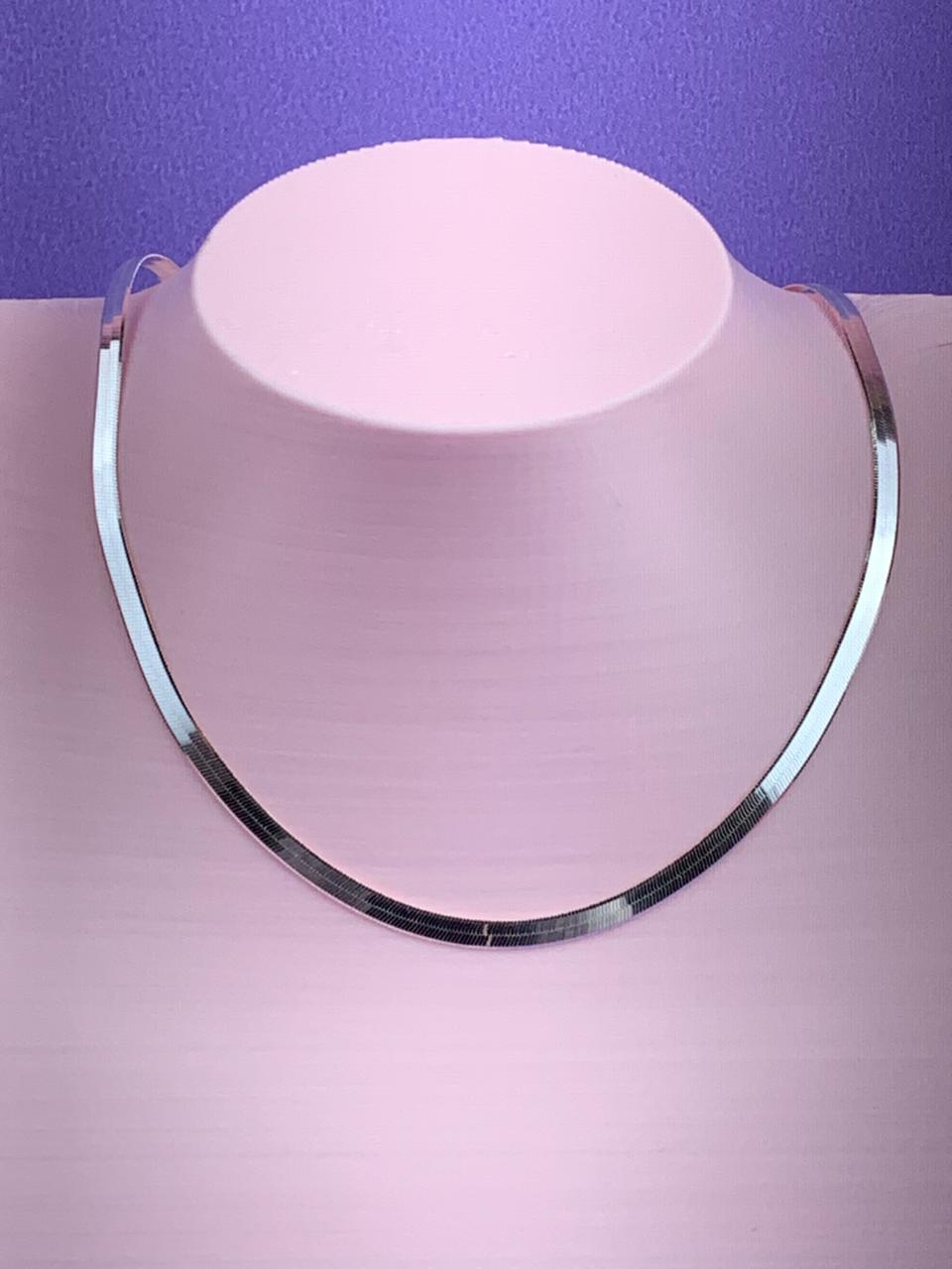 Corrente Lisa de Prata 925 Laminada 3,5MM 50CM 8,3G