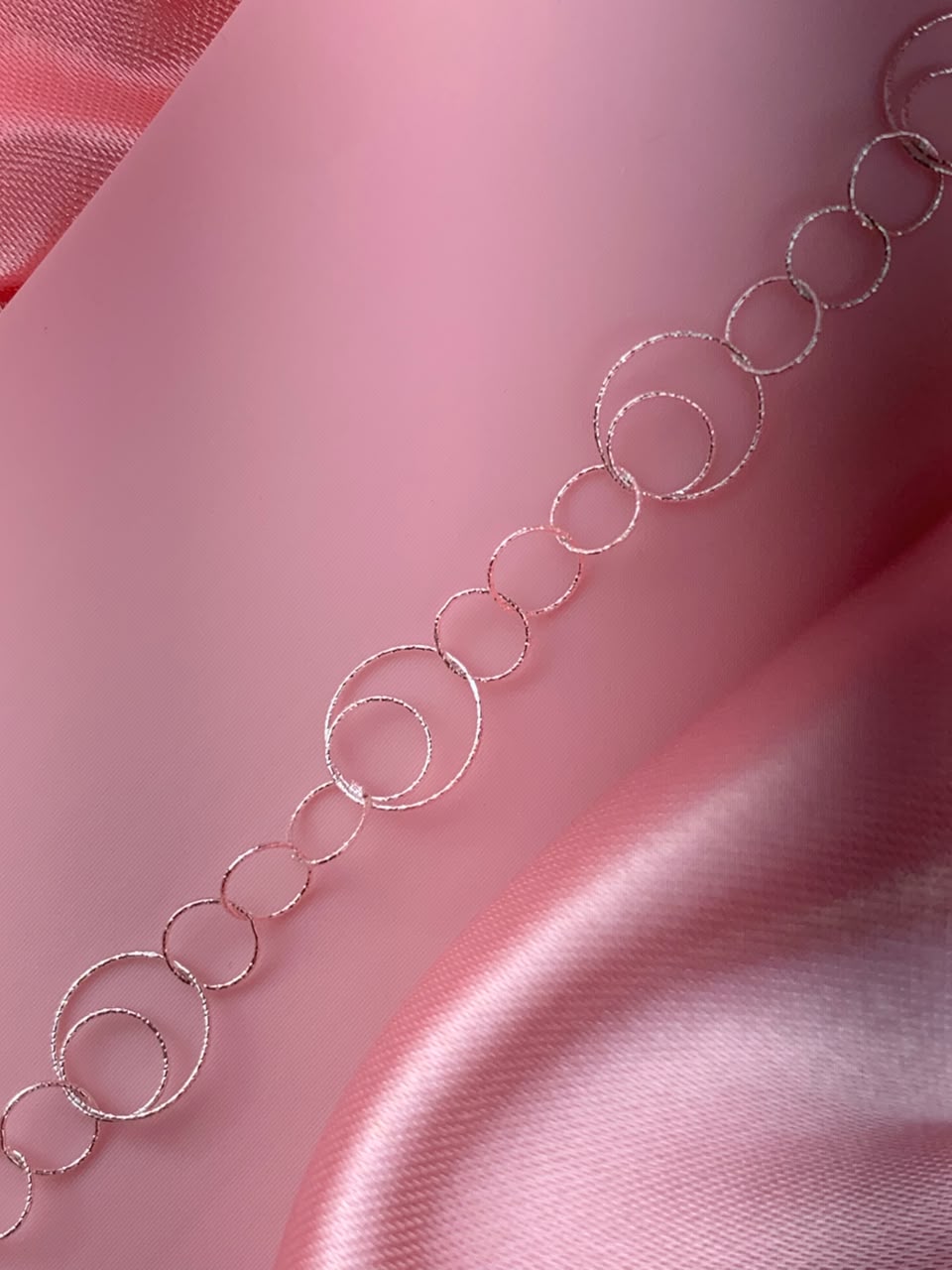 Pulseira de prata 925 fio redondo trabalhado 2,4G