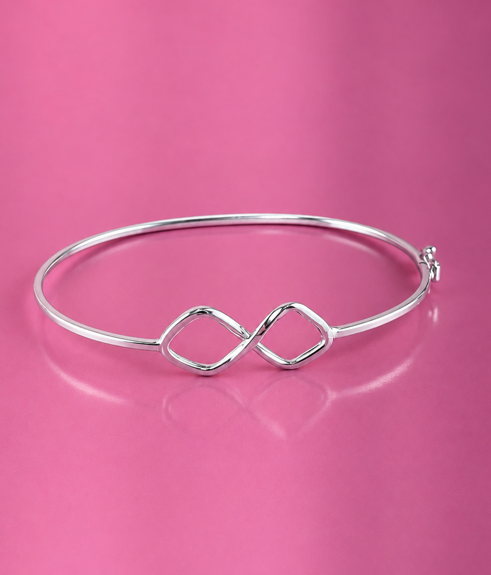 Bracelete de prata 925 infinito 3,4G 6MM