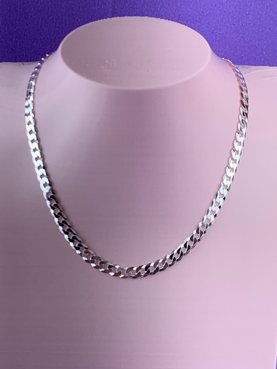 Correntes Masculinas de Prata 925  1X1 4,5MM 60CM F120 14,5G